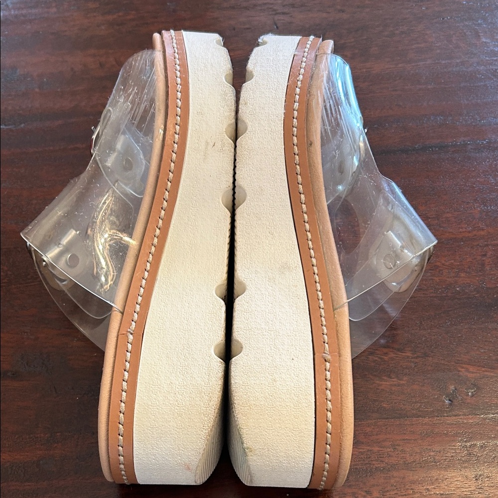 Chinese Laundry Clear Buckle platform Mules - Picture 4 of 6